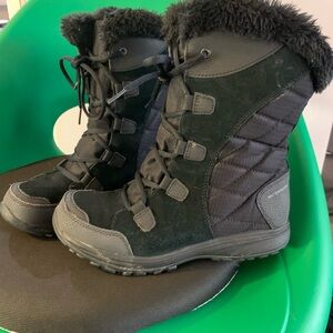 Columbia Black Fur-Trimmed Boots